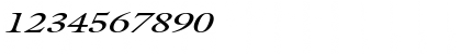 Download JoulliardExtended Italic Font Numeric Preview