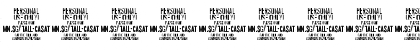 Download Tall Casat Fat PERSONAL USE Regular Font Numeric Preview