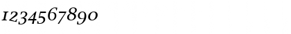 Download JudeMediumSmallCapsItalic Regular Font Numeric Preview