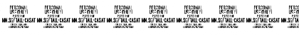 Download Tall Casat Thin PERSONAL USE Regular Font Numeric Preview