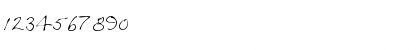 Download JulianasHand Regular Font Numeric Preview