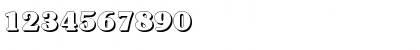 Download JuliusBeckerShadow-Heavy Regular Font Numeric Preview