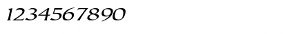 Download JusticeSystemExtended Italic Font Numeric Preview