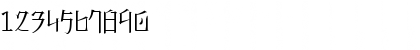 Download KANEIWA alp regular Regular Font Numeric Preview