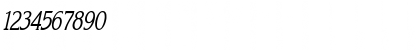Download Keira Thin Italic Font Numeric Preview