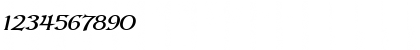 Download Kelt Wide BoldItalic Font Numeric Preview
