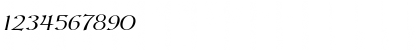 Download Kelt Wide Italic Font Numeric Preview