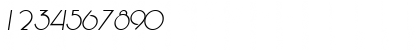Download KendraSCapsSSK Italic Font Numeric Preview