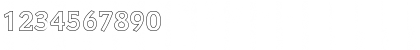 Download KevinBeckerOutline Bold Font Numeric Preview