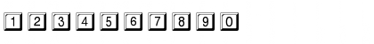 Download Keycaps Regular Font Numeric Preview