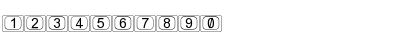 Download KeyTopZ Regular Font Numeric Preview
