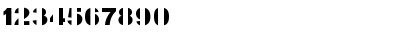 Download Kill All Fonts Regular Font Numeric Preview