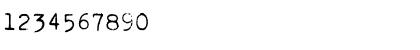 Download Kingthings Trypewriter Regular Font Numeric Preview