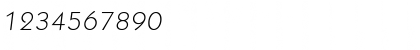 Download Koblenz-Serial-ExtraLight RegularItalic Font Numeric Preview