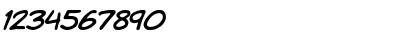 Download Komika Hand Italic Font Numeric Preview