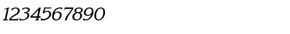 Download Korinna Italic Font Numeric Preview