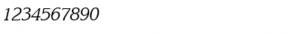 Download Korinna KursivRegular Font Numeric Preview