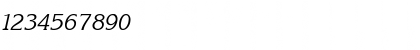 Download Korinna Normal-Italic Font Numeric Preview