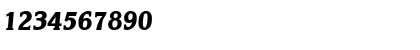 Download KorinthSerial-Xbold Italic Font Numeric Preview