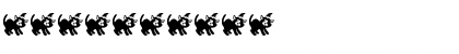 Download KR Halloween Kitten Regular Font Numeric Preview