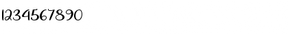Download Warm Winter Kiss Regular Font Numeric Preview