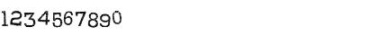 Download Weasterne Regular Font Numeric Preview