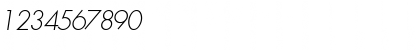 Download KudosLightSSK Italic Font Numeric Preview