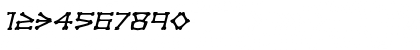 Download xBONES Expanded Italic Expanded Italic Font Numeric Preview
