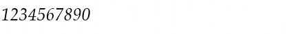 Download LatinoPalSH Italic Font Numeric Preview