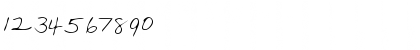 Download LaurensHand Regular Font Numeric Preview