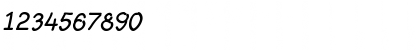 Download Layout Medium Italic Font Numeric Preview
