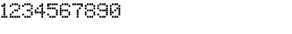 Download LCDDot Regular Font Numeric Preview