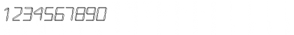 Download LCDOutlineSSK Regular Font Numeric Preview