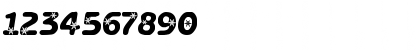 Download LCR Itz Snowflakes Regular Font Numeric Preview