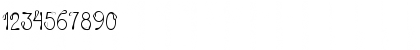 Download LD Agua Regular Font Numeric Preview
