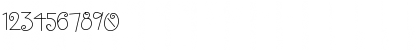 Download LD Cute Curls Regular Font Numeric Preview