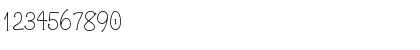 Download LD Dainty Regular Font Numeric Preview