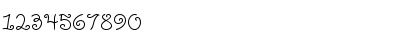 Download LD Girly Curls Regular Font Numeric Preview