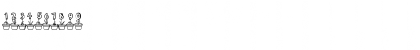 Download LD Potted Regular Font Numeric Preview