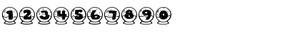 Download LD SnoGlobes Regular Font Numeric Preview