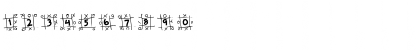 Download LD TicTacToe Regular Font Numeric Preview