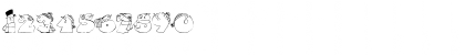 Download LDJ Snowmen Regular Font Numeric Preview