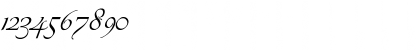 Download LDS Script Italic Font Numeric Preview