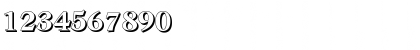 Download LeamingtonShadow Bold Font Numeric Preview