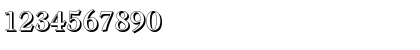 Download LeamingtonShadow Regular Font Numeric Preview