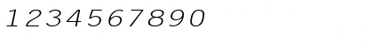 Download Lechter Extended Italic Font Numeric Preview