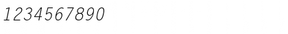 Download Lechter Italic Font Numeric Preview