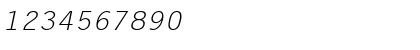 Download Lechter Wide Italic Font Numeric Preview