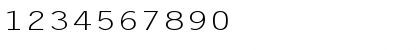 Download LechterExtended Normal Font Numeric Preview