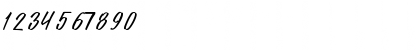 Download Angelines Script Regular Font Numeric Preview